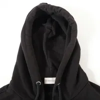 モンクレール 22年 ポリエステルxコットン パーカー XXL ブラック MONCLER モンクレール パーカー レディース フーディー ロゴ