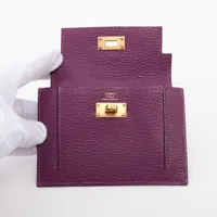 HERMÈS パープルレザー コインケース 楽天市場】【未使用品】【財布】HERMES エルメス クラリスPM