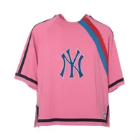 正規品　グッチ　Tシャツ　ラム　S アニマルロゴ　羊　ピンク　付属品なし グッチ×ニューヨークヤンキース コットン Tシャツ XS レディース