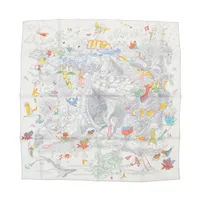 22AW超美品/カレ90 Sur Mon Nuage 私の雲 クリーム色エルメス 22AW超美品/カレ90 Sur Mon Nuage 私の雲 クリーム色エルメス