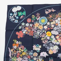 HERMES　カレ90 AU FIL DU CARRE カレの赴くままに エルメス カレ90 PLANIFLEURS プラニフルール スカーフ シルク