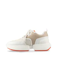 エルメス ギガ 24SS レザー スニーカー 37 レディース ベージュ