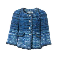 CHANEL　デニムジャケット　99C　ココボタン　チェーン　　38 CHANELデニムジャケット99Cココボタンチェーン38