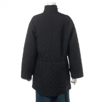 エルメス 正規品（都内百貨店購入）ブラック キルティングコート エルメス ポリエステル キルティングコート 36 レディース