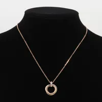 カルティエ トリニティ ダイヤ ネックレストップ 750(YG×PG×WG) カルティエ トリニティ ダイヤ ネックレス 750(YG×PG×WG) 8.9g