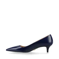 プラダ パテントレザー パンプス 38.5 レディース ネイビー