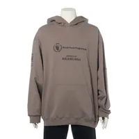 バレンシアガ×WFP 22年 コットン パーカー XXL メンズ カーキ