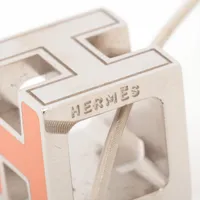 エルメス カージュドアッシュ Hキューブ ネックレス メタル