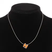 【超美品】エルメス カージュ・ド・Ｈ ネックレス オレンジ シルバー 楽天市場】【中古】エルメス ネックレス カージュドアッシュ H