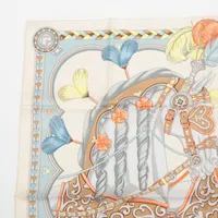 新品✨HERMES エルメス　アルネ・ドゥ・クール　カレ90 ベージュ カレ 90 《アルネ・ドゥ・クール》 | Hermès - エルメス-公式サイト