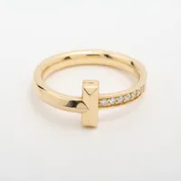 TIFFANY&Co. T TWO チェーンリング TIFFANY＆CO ティファニー T TWOチェーンリング イエロー