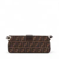ブラウンレザーショルダーバッグ Fendi FENDI フェンディ ショルダーバッグ レディース ブラウン 8BR793