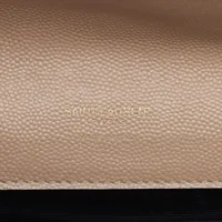サンローランパリ レザー クラッチバッグ ベージュ 617662