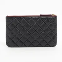 定番アイテムに☆【CHANEL】ポーチ カーフスキン シャネル 2.55 カーフスキン ポーチ ブラック ゴールド金具 29