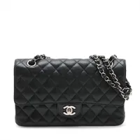 【CHANEL】25A新作 チェーンクラッチ ダブルジップ ブラック 25P♡CHANEL シャネル スモールチェーンクラッチ (CHANEL