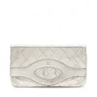 CHANEL シャネル クラッチバッグ マトラッセ ラムスキン シルバー金具 CHANEL シャネル マトラッセ シルバー金具 ショルダーバッグ