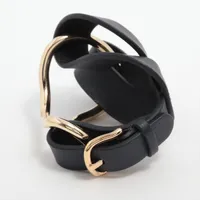 エルメス ヴィルヴォルト U刻印2022 ブレスレット T2 レザー ブラック