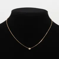 カルティエ ダムール SM ダイヤ ネックレス 750(YG) 2.8g