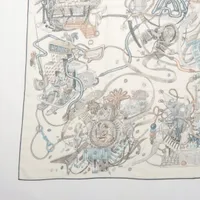 エルメス カレジェアン LE MONDE D'HERMES エルメスの世界 スカーフ