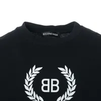 バレンシアガ 19年 コットン Tシャツ XS メンズ ブラック 556148