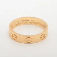カルティエ ミニラブ リング 750(PG) 3.4g 47 A3306594｜中古