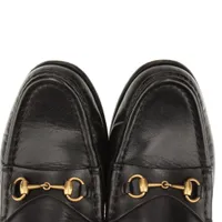 ほぼ新品GUCCI ホースビット レザー ミュール ローファー ブラック 35 ホースビット ウィメンズ ローファーブラック レザー | GUCCI公式