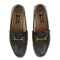 ほぼ新品GUCCI ホースビット レザー ミュール ローファー ブラック 35 Gucci ホースビット ローファー | ブラック | FARFETCH JP
