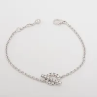 エルメス フィネス ダイヤ ブレスレット 750(WG) 3.9g SH