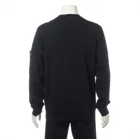 ドンペン 新品25SS ストーンアイランド スウェット M ブラック ストーンアイランド 25SS コットン スウェット L メンズ