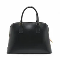 【m】　フルラ　ピン　2way ハンドバッグ　サフィアーノレザー　ブラック FURLA フルラ サフィアーノレザー2WAYショルダーバッグ ブラック