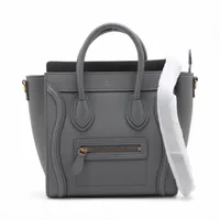 【希少品✨】CELINE セリーヌ ラゲージ ナノショッパー 2way バッグ CELINE セリーヌ ハンドバッグ ショルダーバッグ、2WAY ラゲージ