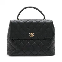 即完 CHANEL クラッチ キャビア バッグ ハンドル ゴールド金具 シャネル マトラッセ キャビアスキン ハンドバッグ トップ