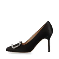 マノロブラニク ブラック レザー ハイヒール パンプス 36 MANOLO BLAHNIK - MANOLO BLAHNIK(マノロブラニク) パンプス 36