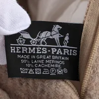 HERMES - エルメス HERMES プレード アヴァロンIII アクセサリー ウール カシミヤ レディース ブラック系 / ベージュ系 【中古】 HERMES - エルメス HERMES プレード アヴァロンIII アクセサリー