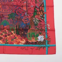 未使用 HERMES カレ90 冬の庭JARDINS d'Hiver エルメス カレ90 JARDINS d'Hiver 冬の庭 スカーフ シルク