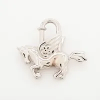 【美品⭐︎】HERMES(エルメス) カデナ ペガサス 1993年 シルバー エルメス カデナ ペガサス チャーム メタル シルバー A3823930