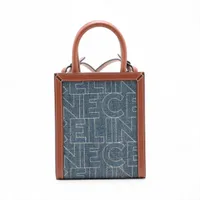 【CELINE】完売必須！スモールバーティカル カバ デニムレザー セリーヌ バーティカルカバ デニムxレザー 2WAYハンドバッグ