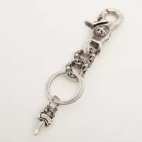 クロムハーツ　ラージ　カンパナ　キーリング CHROME HEARTS クロムハーツ CAMPANA ラージカンパナ&#5ダガー