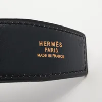エルメス Hベルト ○K:1981年 ベルト レザー ブラック×ネイビー