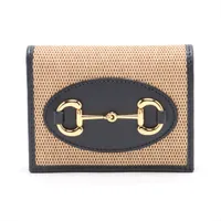 極美品　グッチ財布　グッチ長財布　グッチホースビット　グッチキャンバス　ネイビー GGキャンバス グッチ 財布 GUCCI ラウンドファスナー長財布