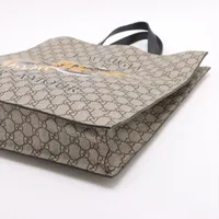 グッチ GGスプリーム PVCxレザー 2WAYトートバッグ ベージュ