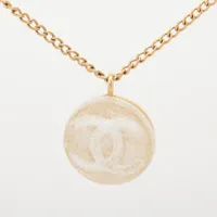 シャネル ココマーク 03A ネックレス レジン×GP ゴールド