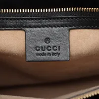 グッチ シルヴィ レザー 2WAYハンドバッグ ブラック 453790