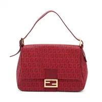 フェンディ マンマバケット リザード×デニム ワンショルダーバッグ