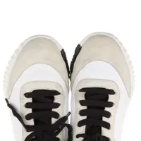 【大人気】ERMES スニーカー バウンシング Blanc エルメス バウンシング レザー スニーカー 37 レディース