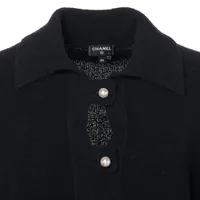 シャネル 23SS ココマーク パールボタン コットンパイル ドレス ワンピース 2023年 春夏 CHANEL シャネル ワンピース ココマーク パール