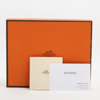 エルメス シェーヌダンクル スクエアプレート 陶器 ブルー 底印