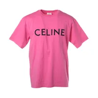 CELINE パープル クロップドTシャツ ピンク 楽天市場】セリーヌ CELINE 半袖 Tシャツ 半袖Tシャツ 衣料品