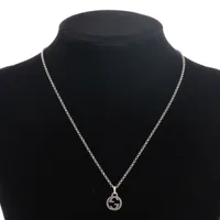 美品　グッチ　インターロッキング　アラベスク　ネックレス　シルバー D884 極美品 グッチ インターロッキングG アラベスク ネックレス