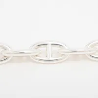GM12コマ刻印ありふブレスレット エルメス シェーヌダンクルGM ブレスレット 12コマ 925 69.8g